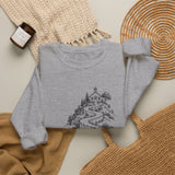 Surreal Teacher Sweatshirt, Pencil Road Schoolhouse Illusion Art Crewneck, Teacher Gift, Vintage Engraving Tee