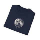 Surreal Celestial Shirt, Moon Balloon Illusion Art Tee, Moon Phase Tee, Mystical Witchy Gift