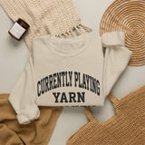 Currently Playing Yarn Chicken Sweatshirt, Funny Crochet Sweatshirt, Crocheter Gift, Yarn Lover Crewneck, Christmas Gift for Crocheter