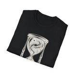 Surreal Celestial Shirt, Star Hourglass Illusion Art Tee, Moon Phase Tee, Mystical Witchy Gift