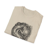 Surreal Celestial Shirt, Milky Way Teapot Illusion Art Tee, Moon Phase Tee, Mystical Witchy Gift