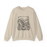 Surreal Travel Sweatshirt, Suitcase Valley Illusion Art Crewneck, Adventure Gift, Wanderlust Tee