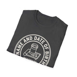 Name and Date of Birth, Please Shirt, Funny Pharmacy Tech Shirt, Pharmacist Gift, Pharmacy Technician Tee, Pharmacy Week Gift