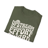 Upstream Effort Award Shirt, Funny Paddler Shirt, Kayaker Gift, Paddling Tee, Lake Life Gift