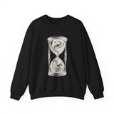 Surreal Celestial Sweatshirt, Star Hourglass Illusion Art Crewneck, Moon Phase Tee, Mystical Witchy Gift
