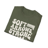 Soft Arrows, Strong Aim Shirt, Funny Combat Archery Shirt, Archery Gift, Archer Tee, Combat Archery Gift