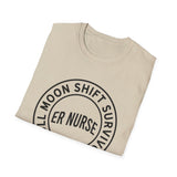 Full Moon Shift Survivor Shirt, Funny ER Nurse Shirt, ER Nurse Gift, Emergency Nurse Tee, Nurse Week Gift