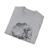 Surreal Dog Shirt, Fetch the Sun Illusion Art Tee, Dog Lover Gift, Vintage Engraving Dog Tee