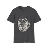 Surreal Christmas Shirt, Hot Cocoa Hills Illusion Art Tee, Christmas Gift, Winter Holiday Tee