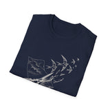 Surreal Sewing Shirt, Scissors Swallows Illusion Art Tee, Seamstress Gift, Quilter Tee, Vintage Engraving Tee