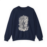 Surreal Bookish Sweatshirt, Keyhole Galaxy Illusion Art Crewneck, Book Lover Gift, Reader Tee, Dark Academia Shirt
