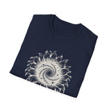 Surreal Garden Shirt, Sunflower Galaxy Illusion Art Tee, Gardener Gift, Botanical Plant Tee