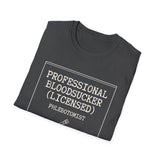 Professional Bloodsucker (Licensed) Shirt, Funny Phlebotomist Shirt, Phlebotomy Gift, Lab Tech Tee, Lab Week Gift