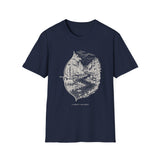 Surreal Combat Archery Shirt, Bow to River Bend Illusion Art Tee, Archery Gift, Archer Tee, Combat Archery Gift
