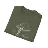 Surreal Fantasy Shirt, Lantern Ladder Cloud Illusion Art Tee, Whimsical Dreamer Tee, Fantasy Lover Gift