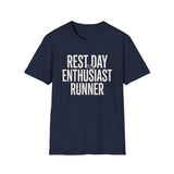 Rest Day Enthusiast Shirt, Funny Runner Shirt, Runner Gift, Running Tee, Marathon Gift