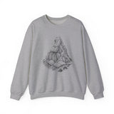 Surreal Bookish Sweatshirt, Book Mountains Illusion Art Crewneck, Book Lover Gift, Reader Tee, Dark Academia Shirt