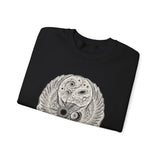 Surreal Celestial Sweatshirt, Eclipse Owl Illusion Art Crewneck, Moon Phase Tee, Mystical Witchy Gift