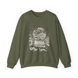 Surreal Christmas Sweatshirt, Snow Globe Village Illusion Art Crewneck, Christmas Gift, Winter Holiday Sweater