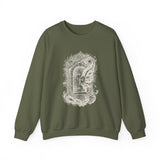 Surreal Bookish Sweatshirt, Keyhole Galaxy Illusion Art Crewneck, Book Lover Gift, Reader Tee, Dark Academia Shirt