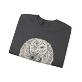 Surreal Celestial Sweatshirt, Eclipse Owl Illusion Art Crewneck, Moon Phase Tee, Mystical Witchy Gift