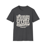 Upstream Effort Award Shirt, Funny Paddler Shirt, Kayaker Gift, Paddling Tee, Lake Life Gift