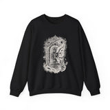 Surreal Bookish Sweatshirt, Keyhole Galaxy Illusion Art Crewneck, Book Lover Gift, Reader Tee, Dark Academia Shirt