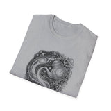 Surreal Celestial Shirt, Milky Way Teapot Illusion Art Tee, Moon Phase Tee, Mystical Witchy Gift