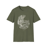 Surreal Plumber Shirt, Pipes to River Illusion Art Tee, Plumber Gift, Plumbing Tee, Tradesman Gift