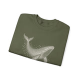 Surreal Bird Sweatshirt, Starling Whale Illusion Art Crewneck, Bird Lover Gift, Birdwatching Tee