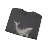 Surreal Bird Sweatshirt, Starling Whale Illusion Art Crewneck, Bird Lover Gift, Birdwatching Tee
