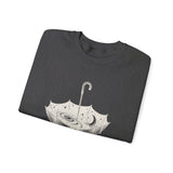 Surreal Celestial Sweatshirt, Umbrella Full of Stars Illusion Art Crewneck, Moon Phase Tee, Mystical Witchy Gift