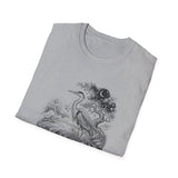 Surreal Bird Shirt, Heron Constellation Illusion Art Tee, Bird Lover Gift, Birdwatching Tee
