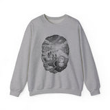 Surreal Celestial Sweatshirt, Moon Stepping Stones Illusion Art Crewneck, Moon Phase Tee, Mystical Witchy Gift