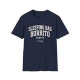 Sleeping Bag Burrito Shirt, Funny Camper Shirt, Camper Gift, Camping Tee, Outdoor Lover Gift