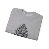 Surreal Christmas Sweatshirt, Pinecone House Illusion Art Crewneck, Christmas Gift, Winter Holiday Sweater