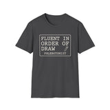 Fluent in Order of Draw Shirt, Funny Phlebotomist Shirt, Phlebotomy Gift, Lab Tech Tee, Lab Week Gift