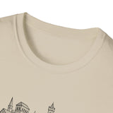 Surreal Chess Club Shirt, Chessboard to City Illusion Art Tee, Chess Player Gift, Chess Tee, Chess Lover Gift