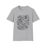 Surreal Forest Shirt, River Fish Illusion Art Tee, Wildlife Nature Tee, Outdoor Lover Gift
