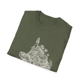 Surreal Ocean Shirt, Turtle Island Illusion Art Tee, Whale Sea Life Tee, Beach Lover Gift