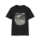 Surreal Farmer Shirt, Furrows to Waves Illusion Art Tee, Farmer Gift, Farm Tee, Homestead Gift