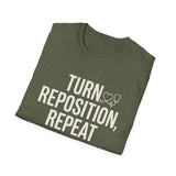 Turn, Reposition, Repeat Shirt, Funny CNA Shirt, CNA Gift, Nursing Assistant Tee, Healthcare Worker Gift