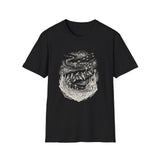 Surreal Music Shirt, Bird Notes Illusion Art Tee, Musician Gift, Piano Guitar Tee