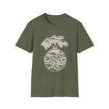 Surreal Christmas Shirt, Ornament Town Illusion Art Tee, Christmas Gift, Winter Holiday Tee