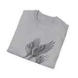 Surreal Runner Shirt, Shoes to Wings Illusion Art Tee, Runner Gift, Running Tee, Marathon Gift