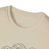Surreal Coffee Shirt, Moka Lighthouse Illusion Art Tee, Coffee Lover Gift, Vintage Engraving Tee