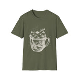 Surreal Christmas Shirt, Hot Cocoa Hills Illusion Art Tee, Christmas Gift, Winter Holiday Tee