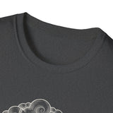 Surreal Celestial Shirt, Moon Swing Fox Illusion Art Tee, Moon Phase Tee, Mystical Witchy Gift
