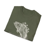 Surreal Angler Shirt, Fish to Island Illusion Art Tee, Fishing Gift, Angler Tee, Fisherman Gift