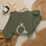 Surreal Garden Sweatshirt, Pocket Watch Garden Illusion Art Crewneck, Gardener Gift, Botanical Plant Tee